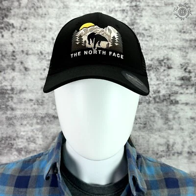 NUEVO CON ETIQUETAS - Gorra de camionero The North Face emborded Mudder TNF negra O/S Bear Foto 1 de 4