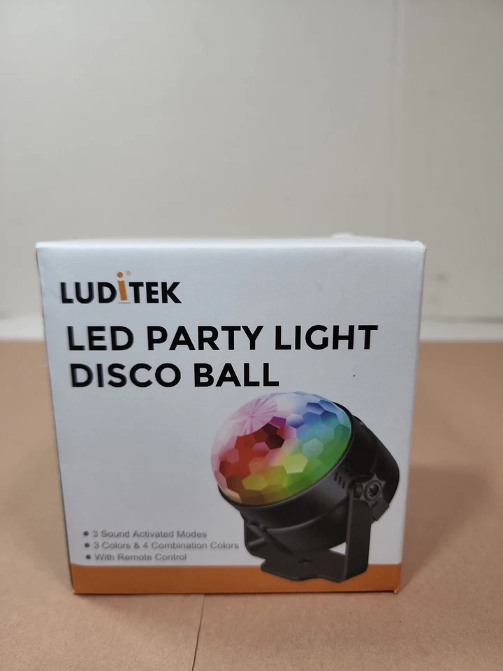 Sound Activated Party Lights with Remote Control Dj Lighting, RGB Disco Ball - Image 1 of 4