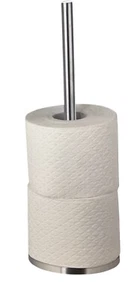 Ersatzrollenhalter stehend Stand Silber glänzend Rollenhalter Halter Papier - Bild 1 von 2