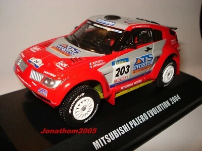 MITSUBISHI PAJERO EVOLUTION N°203 DAKAR 2004 - PETERHANSEL - COTTRET -  au 1/43° - Photo 1/4