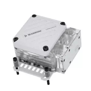 Barrow CPU Waterblock with Integrated 10W PWM Pump (White) - AMD AM4 / AM5 - Picture 1 of 5