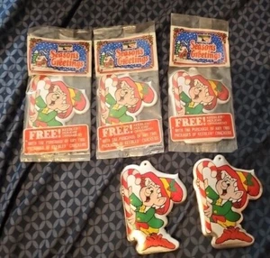 3 Vintage 1986 Keebler Elf Christmas Ornament Holiday Greetings Sealed 2 Open. - Picture 1 of 2