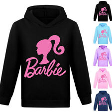 Kids Girls Barbie Casual Hoodie Hoody Sweatshirt Tops Costume Shirt HOT New