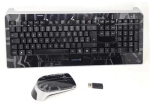 Cherry Pure Wireless Multimedia Desktop Keyboard and Mouse Italian QWERTY - Picture 1 of 7