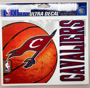Cleveland CAVALIERS BASKETBALL GRAPHIC 6" Clear Vinyl Decal Window Sticker NBA - Bild 1 von 1