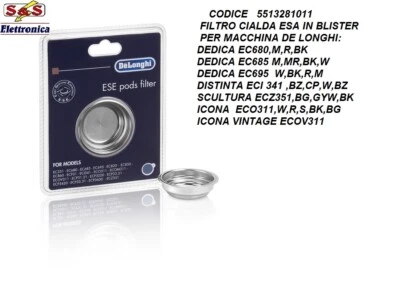DELONGHI 5513281011 FILTRO CIALDA ESE PER MACCHINA DE LONGHI ECO 311 ECO311R, ECO311BK,W