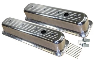 Ball, Gefräst Klein Block Chevy Hoch Zentrum Bolzen Ventil Abdeckung 350 305 - Bild 1 von 3