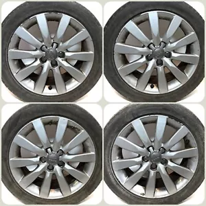 Audi A1 8X Original Alu-Felgen LK 5x100 ET34 Sommer-Reifen 215/45 R16 - Bild 1 von 6
