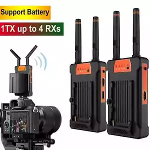 200m Wireless Video Transmitter or Receiver HDMI Extender use Camera Battery TV - Picture 1 of 14