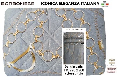 Colcha Edredón BORBONESE Satinado, 100 Gr Mq. Color gris Foto 1 de 4