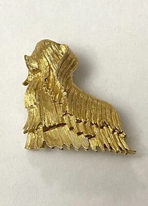 Marcel Boucher Brooch Pin Signed and Numbered Yorkie Yorkshire Dog Gold Tone - Foto 1 di 7