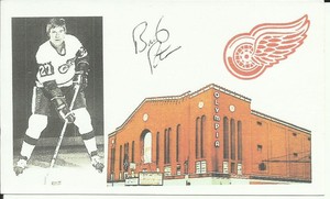 Brent Peterson Autographed 3 x 5 Detroit Red Wings Custom Index Hockey Card COA