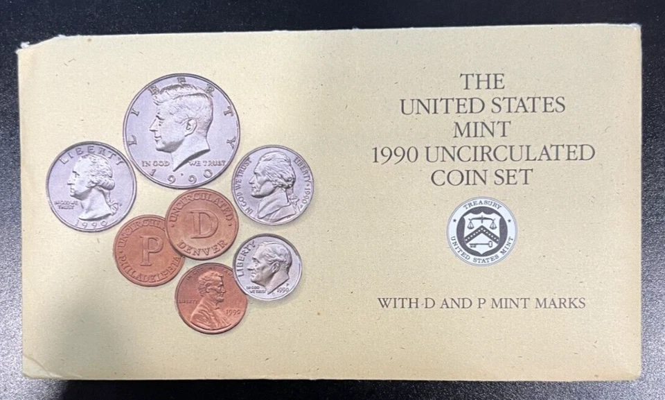 1990 | US COIN | P&D MINT SET | UNCIRCULATED | OGP | 1c, 5c, 10c, 25c, 50c - Image 1 of 4