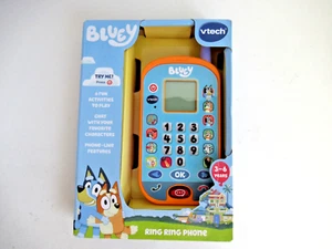Vtech Bluey Ring Ring Phone New in Box Activites Chat and More - Picture 1 of 2