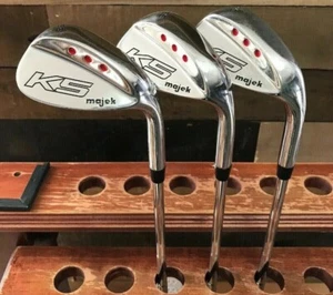 DEMOSTRACIÓN RH Majek Golf Senior Juego de cuñas para hombre 52° GW/56° SW/60° LW acero 55-B76N - Imagen 1 de 10