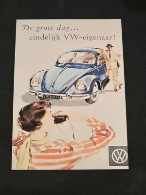 TERCER Reich vw volkswagen coche auto publicidad anuncio nazi postal alemana Foto 1 de 2