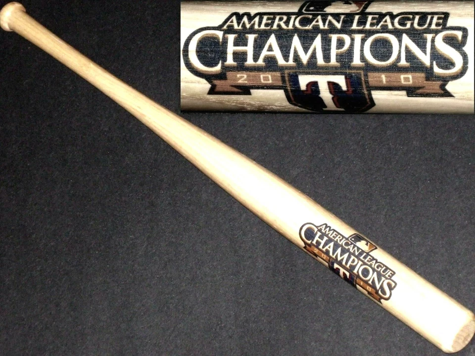 TEXAS RANGERS~2010 AMERICAN LEAGUE CHAMPIONS~NEW 18" MINI SOUVENIR BASEBALL BAT - Image 1 of 1