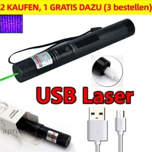 5000M Lila starker Laserpointer Outdoor-Lazer-Taschenlampe USB wiederaufladbar - Bild 1 von 8