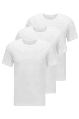 Paquete de 3 camisetas blancas Hugo Boss para hombre talla M L XL Foto 1 de 4