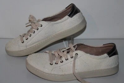 Johnson & Murphy Casual Sneakers, #78-18070, Off White, Leather, Womens US 9.5 — 第 1/4 张图片