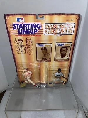 De colección 1989 Alineación Inicial Grandes del Béisbol Hank Aaron & Eddie Mathews Nuevo Foto 1 de 4