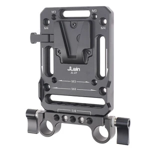 Montaje de bloqueo en V de aluminio con abrazadera de varilla de 15 mm para cámara plataforma jaula montaje en V batería - Imagen 1 de 12