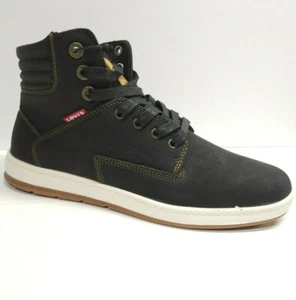 SNEAKER ALTE DA UOMO LEVIS FLETCHER 2 CERATE UL NB NERE - VARIE TAGLIE - Foto 1 di 11