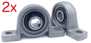 2 x P000 Stehlagergehäuse Lagerbock Stehlager 10 mm Welle Trapezgewinde KP000  - Bild 1 von 5