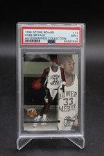 1996 Score Board Autographed Collection #13 Kobe Bryant Rookie RC PSA 9 Mint