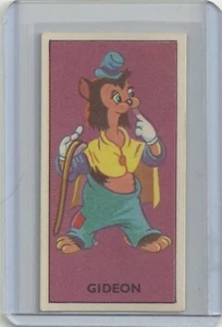 1957 Barratt & Co. Disney Mickey's Sweet Cigarettes: Serie 2 Tarjeta #44 Gideon - Imagen 1 de 2