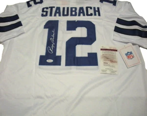 ROGER STAUBACH COWBOYS JSA/COA SIGNED OFFICIAL LICENSED MITCHELL & NESS JERSEY - Picture 1 of 3
