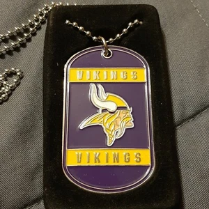 Collar con etiqueta de cuello con licencia oficial para perro MINNESOTA VIKINGS - Imagen 1 de 3