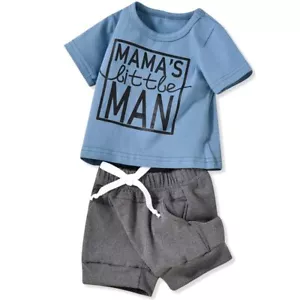 6-12 Months Infant Baby Boys Summer Clothes T Shirt Shorts Outfit Spring Clot... - Picture 1 of 7