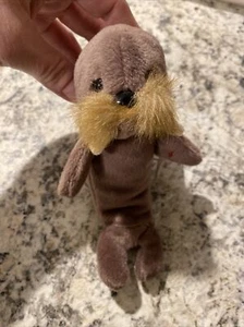Ty 4082 Beanie Baby Plush Animal Jolly Walrus Style 1996 W/Rare PVC Pellets Tag - Picture 1 of 9