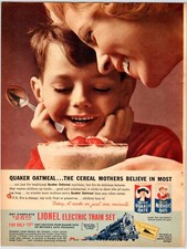 1961 QUAKER OATS OATMEAL Vintage 1960's 8.5" X 11.5" Magazine Ad M114