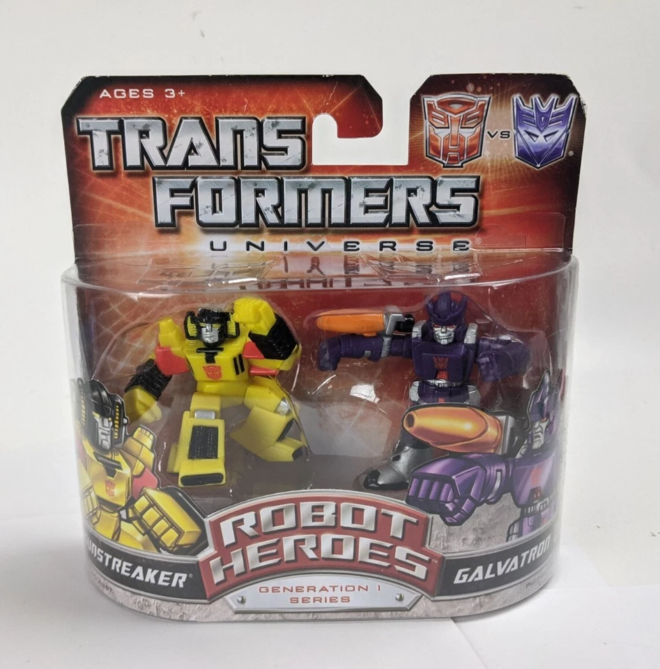 Hasbro Transformers Universe Robot Heroes Sunstreaker Vs Galvatron Figure Set - Image 1 of 1