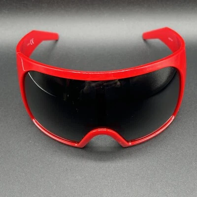 Froze Oversized Futuristic Shield Sunglasses Red Used - Image 1 of 4