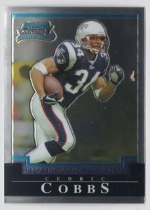 2004 BOWMAN CHROME ROOKIE Cedric Cobbs Rookie New England Patriots #122 - Picture 1 of 2