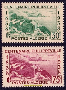 EBS Argelia Francesa 1938 - Centenario Philippeville - DZ 142//144 montado sin montar o nunca montado** juego corto - Imagen 1 de 1