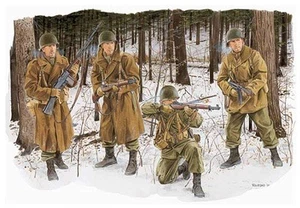 Platz 1/35 WWII US Army 101St Airborne Division Soldiers In Winter Gear (Bastogn - Bild 1 von 1