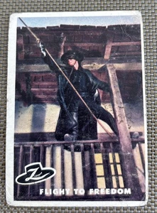 1958 Topps Zorro Walt Disney Card # 40 Volo per la libertà - Foto 1 di 2