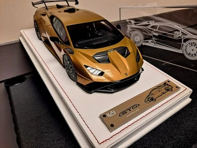 1/18 Ivy Models Lamborghini Huracan STO RARO Bronce sobre Estuche de Cuero Blanco 25 piezas Foto 1 de 4