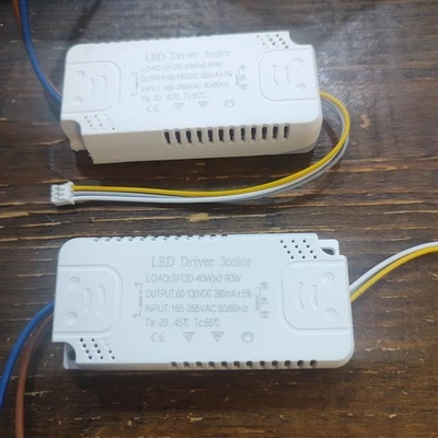 LED Driver 3color Adapter For LED Lighting Non-Isolating Transformer AC165-265V - Image 1 of 4