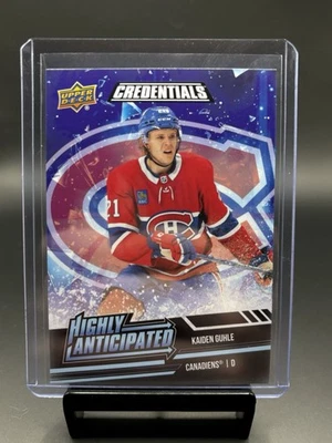 Kaiden Guhle Upper Deck Credentials Highly Anticipated Rookie Card 2022-23 #HA46 - Image 1 of 2