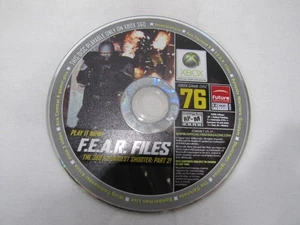 F.E.A.R. Files - Xbox 360 Demo Disc (Tested, Xbox Magazine #76) - Picture 1 of 3