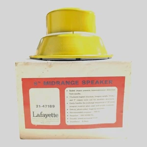 Vintage Lafayette 8" Midrange Speaker 21-4789 8Ohms/JUA1452 - Picture 1 of 6