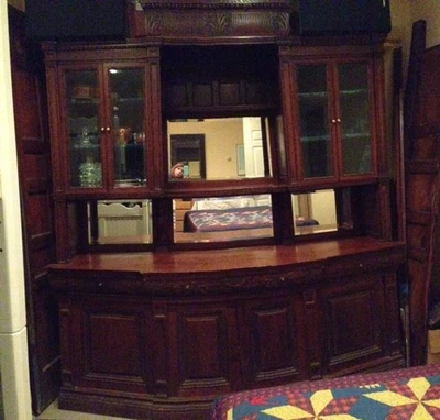 Antique Mahogany Cabinet - Image 1 of 4