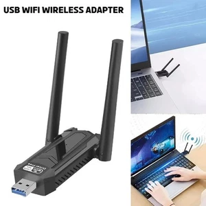 Adaptateur WiFi USB 3.0 double bande 1300 Mbps 6E carte réseau WLAN 2.4G 5G dongle - Photo 1/10
