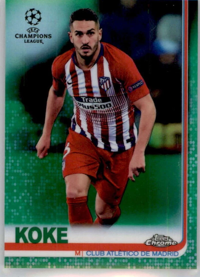 2018-19 Topps Chrome UEFA Champions Green Refractor Base or Auto Pick From List - Image 1 of 1