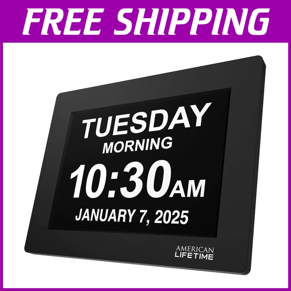 Large Digital Dementia Clock for Seniors - Image 1 of 4
